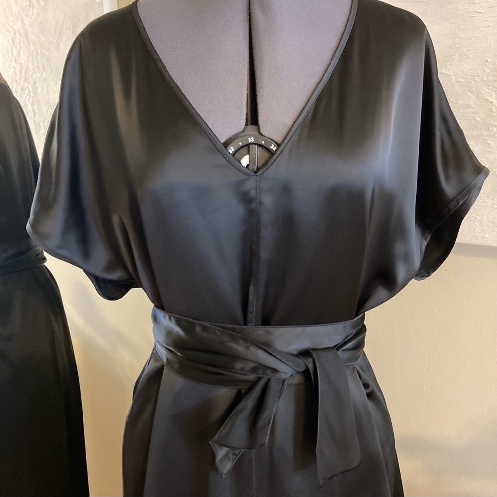 NWT Forte Forte black silk satin dress